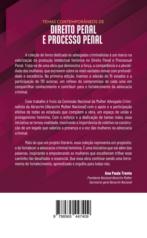 Temas Contemporâneos de Direito Penal e Processual Penal - Coleção: As Criminalistas - Volume 1 - Acre, Alagoas, Ceará e Rondônia