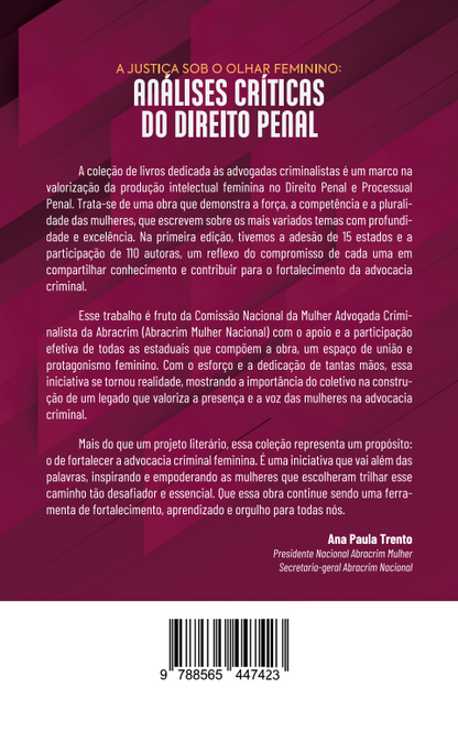 A Justiça Sob o Olhar Feminino: Análises Críticas do Direito Penal - Coleção: As Criminalistas - Volume 1 - Rio Grande do Sul
