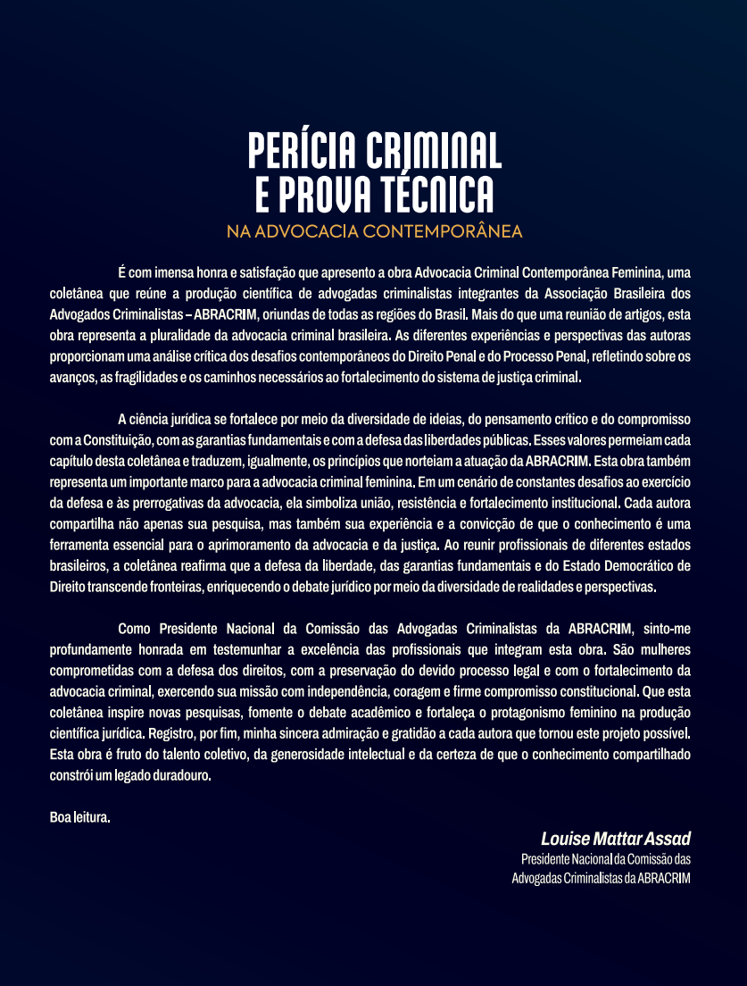 Perícia Criminal e Prova Técnica na Advocacia Contemporânea