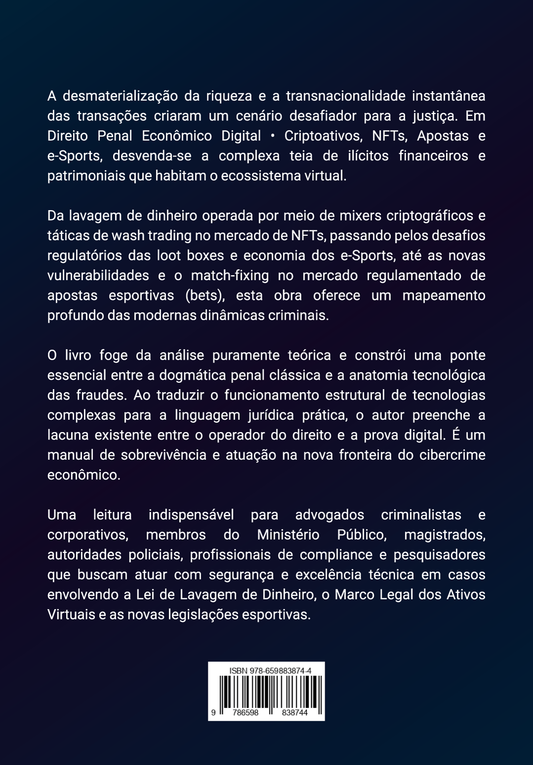 Direito Penal Econômico Digital - Criptoativos, NFTs, Apostas e e-Sports