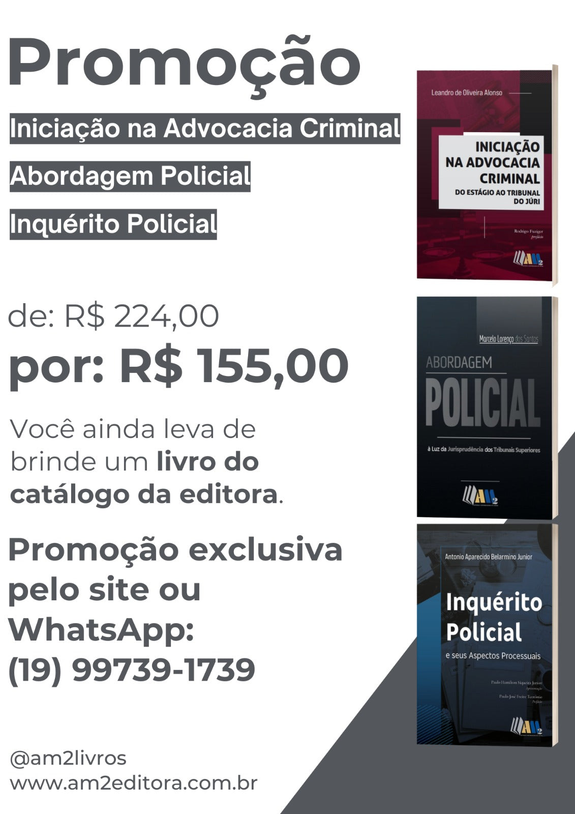 Promoção especial para quem está construindo sua base na área criminal!