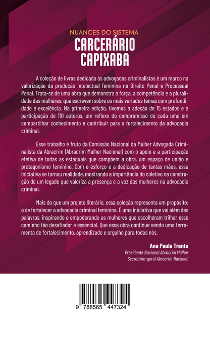 Nuances do Sistema Carcerário Capixaba - Coleção: As Criminalistas - Volume 1 - Espírito Santo