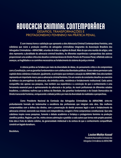 Advocacia Criminal Contemporânea - Desafios, Transformações e Protagonismo na Prática Penal